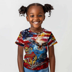 Montford Point Marines Kid T shirt African American Eagle Anchor Tribute - African Pride