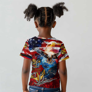 Montford Point Marines Kid T shirt African American Eagle Anchor Tribute - African Pride