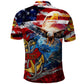 Montford Point Marines Polo Shirt African American Eagle Anchor Tribute - African Pride