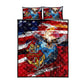 Montford Point Marines Quilt Bed Set African American Eagle Anchor Tribute - African Pride