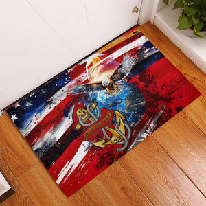 Montford Point Marines Rubber Doormat African American Eagle Anchor Tribute - African Pride