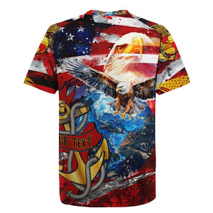 Montford Point Marines Rugby Jersey African American Eagle Anchor Tribute - African Pride