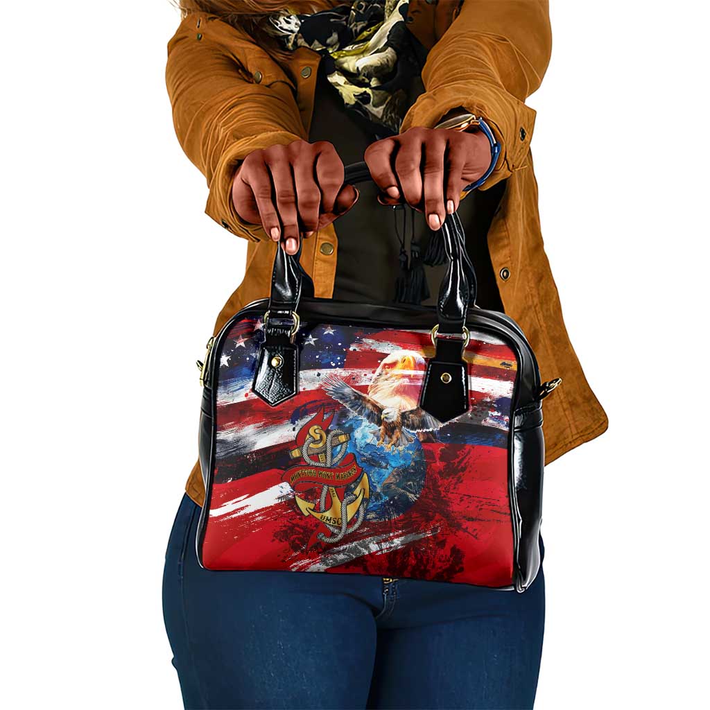 Montford Point Marines Shoulder Handbag African American Eagle Anchor Tribute - African Pride