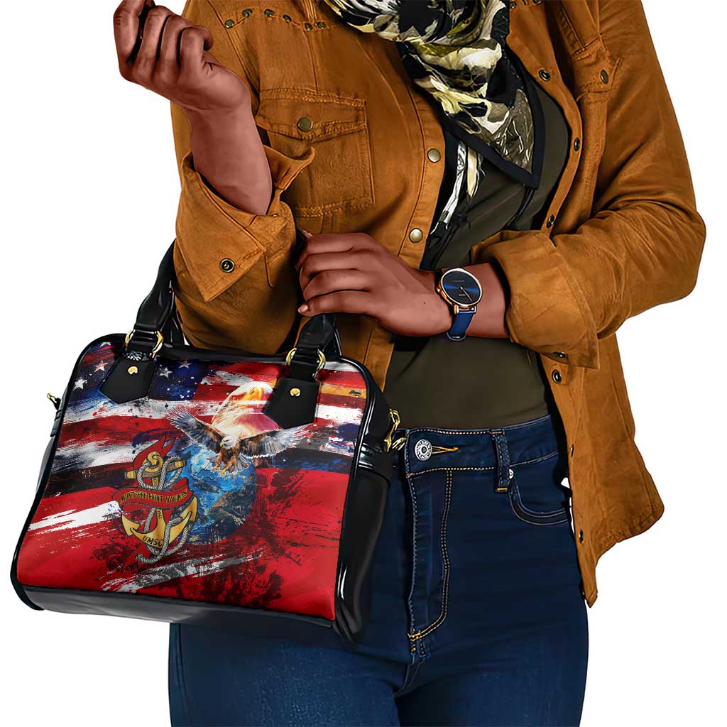 Montford Point Marines Shoulder Handbag African American Eagle Anchor Tribute - African Pride