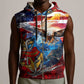 Montford Point Marines Sleeveless Zip Hoodie African American Eagle Anchor Tribute - African Pride