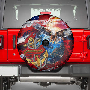 Montford Point Marines Spare Tire Cover African American Eagle Anchor Tribute - African Pride