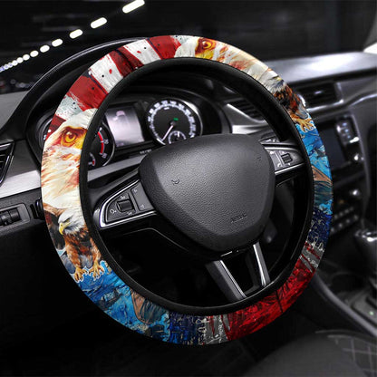 Montford Point Marines Steering Wheel Cover African American Eagle Anchor Tribute - African Pride