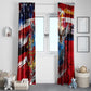 Montford Point Marines Window Curtain African American Eagle Anchor Tribute - African Pride