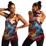 Montford Point Marines Women Racerback Tank African American Eagle Anchor Tribute - African Pride