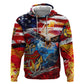 Montford Point Marines Zip Hoodie African American Eagle Anchor Tribute - African Pride