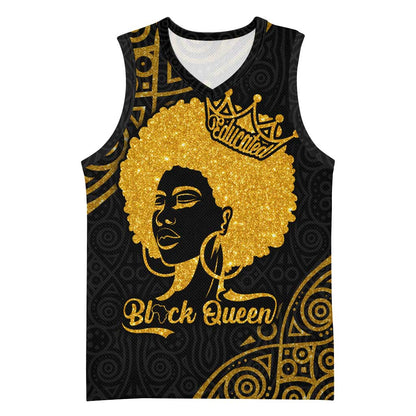 Educated Black Queen Basketball Jersey African Women - African Pride