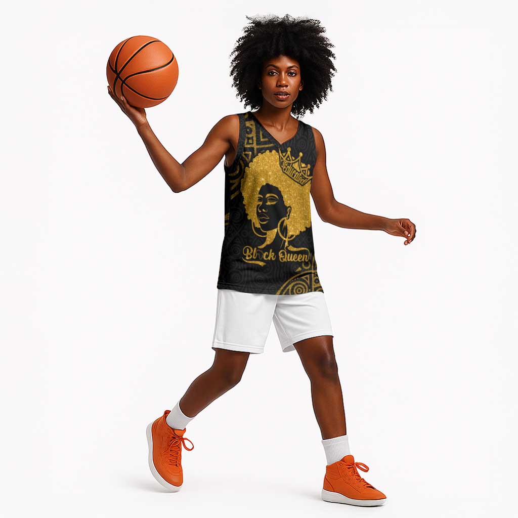 Educated Black Queen Basketball Jersey African Women - African Pride