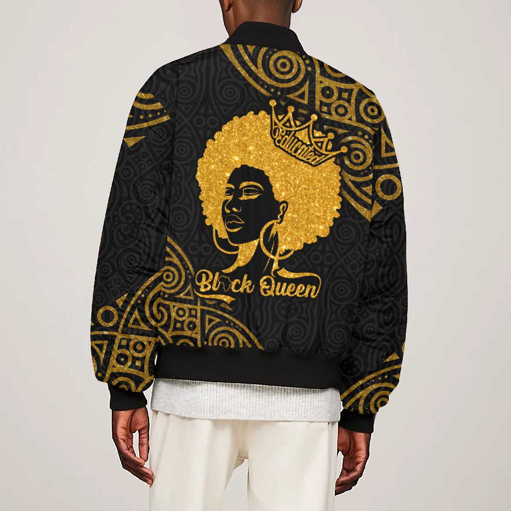 Educated Black Queen Bomber Jacket African Women