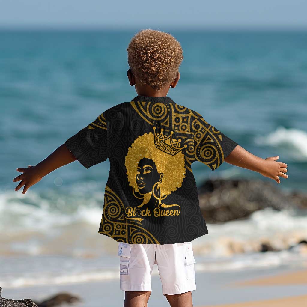 Educated Black Queen Kid Hawaiian Shirt African Women