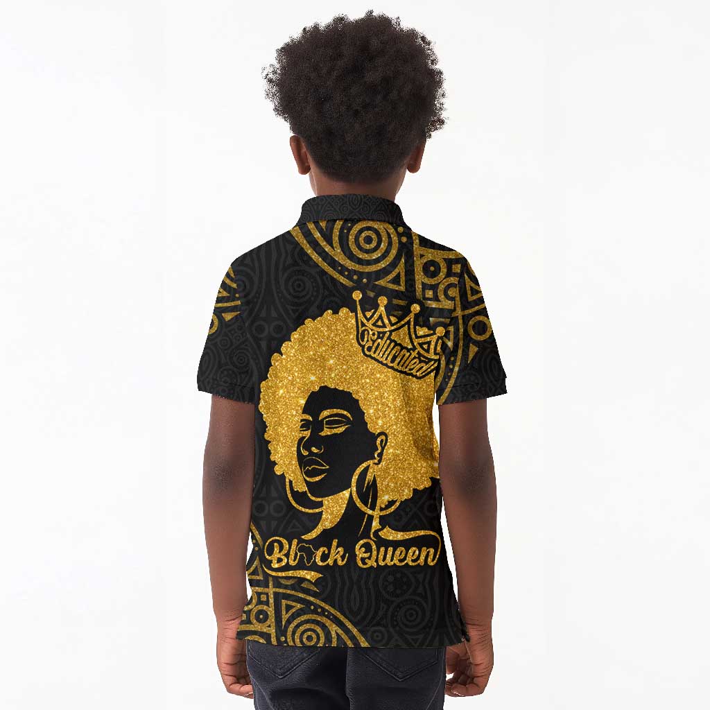 Educated Black Queen Kid Polo Shirt African Women