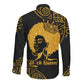 Educated Black Queen Long Sleeve Button Shirt African Women