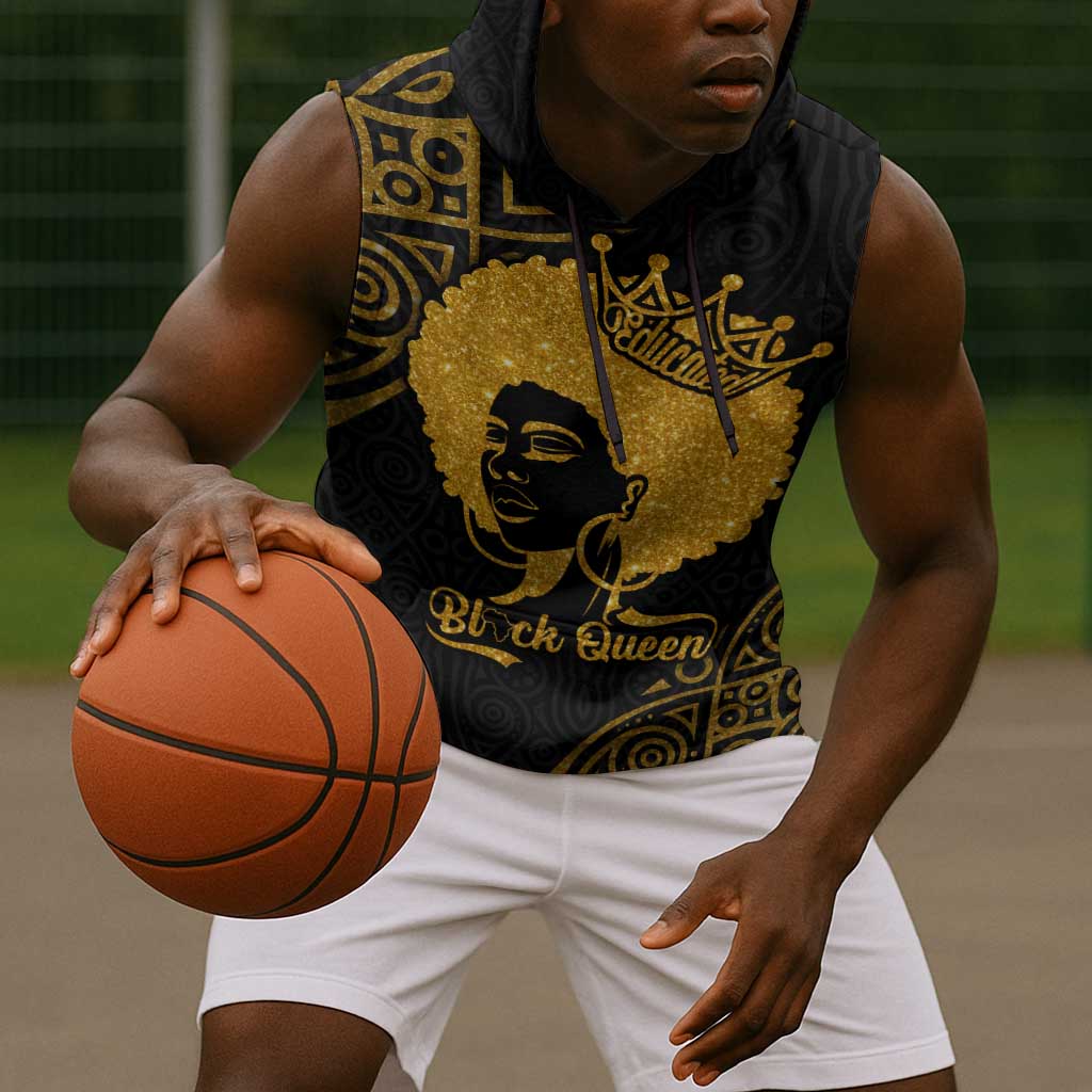 Educated Black Queen Sleeveless Hoodie African Women - African Pride