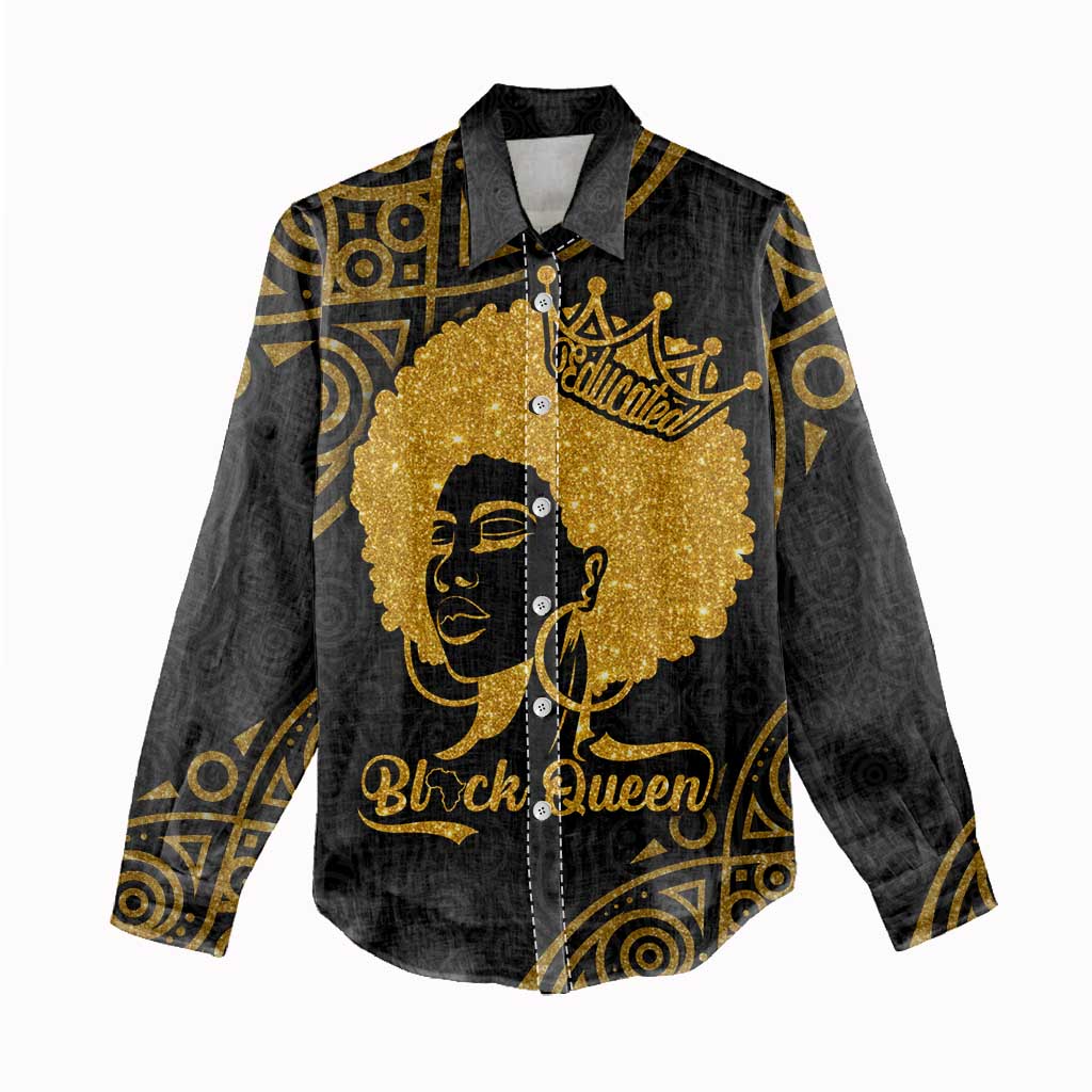 Educated Black Queen Women Casual Shirt African Women DT02