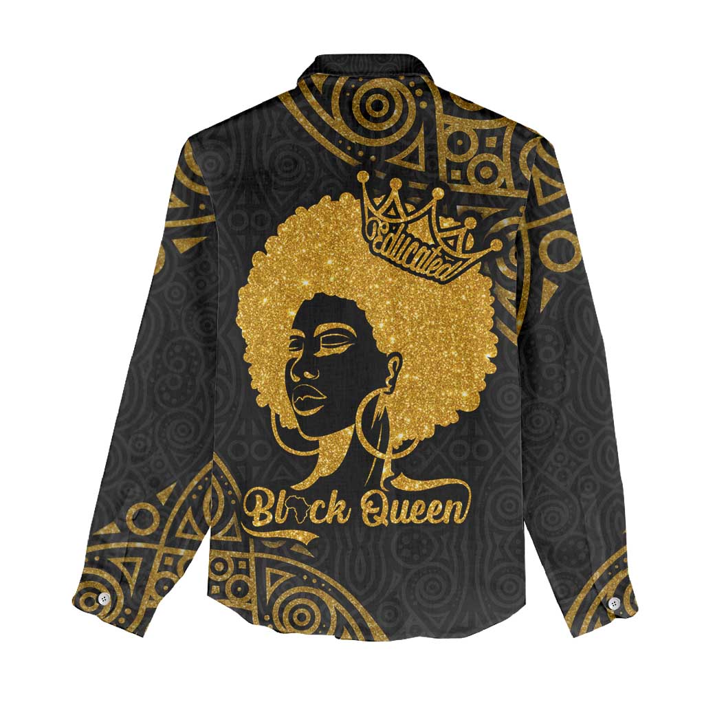 Educated Black Queen Women Casual Shirt African Women DT02