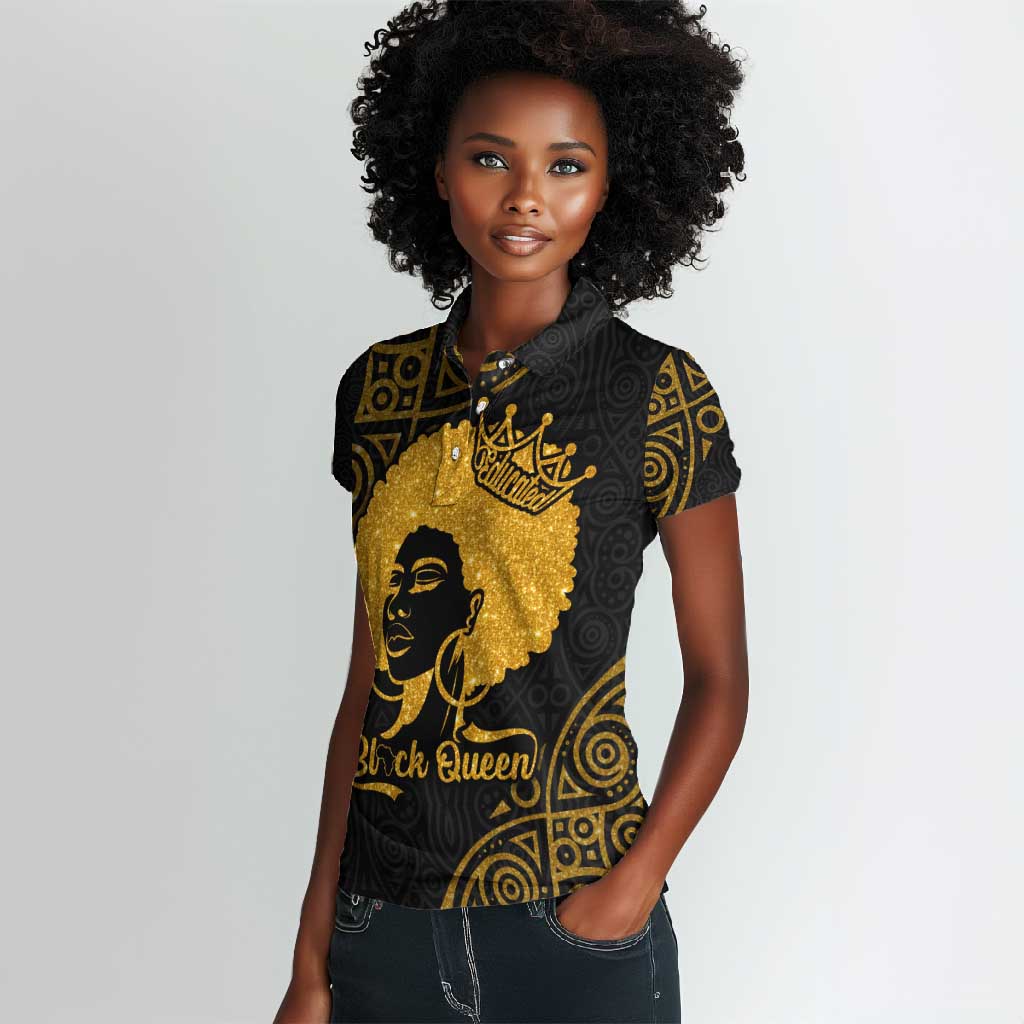 Educated Black Queen Women Polo Shirt African Women