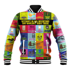 Black Inventions Baseball Jacket African-American Inventors DT02