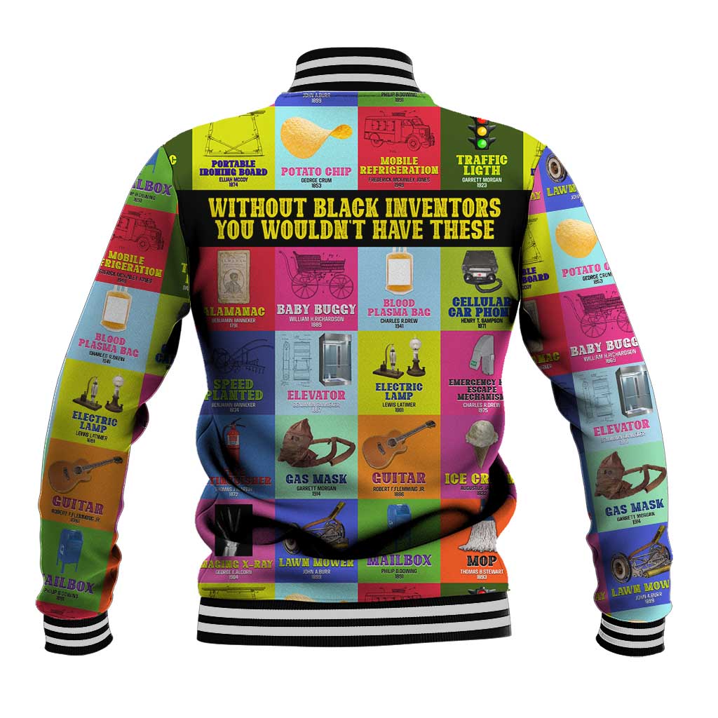 Black Inventions Baseball Jacket African-American Inventors DT02