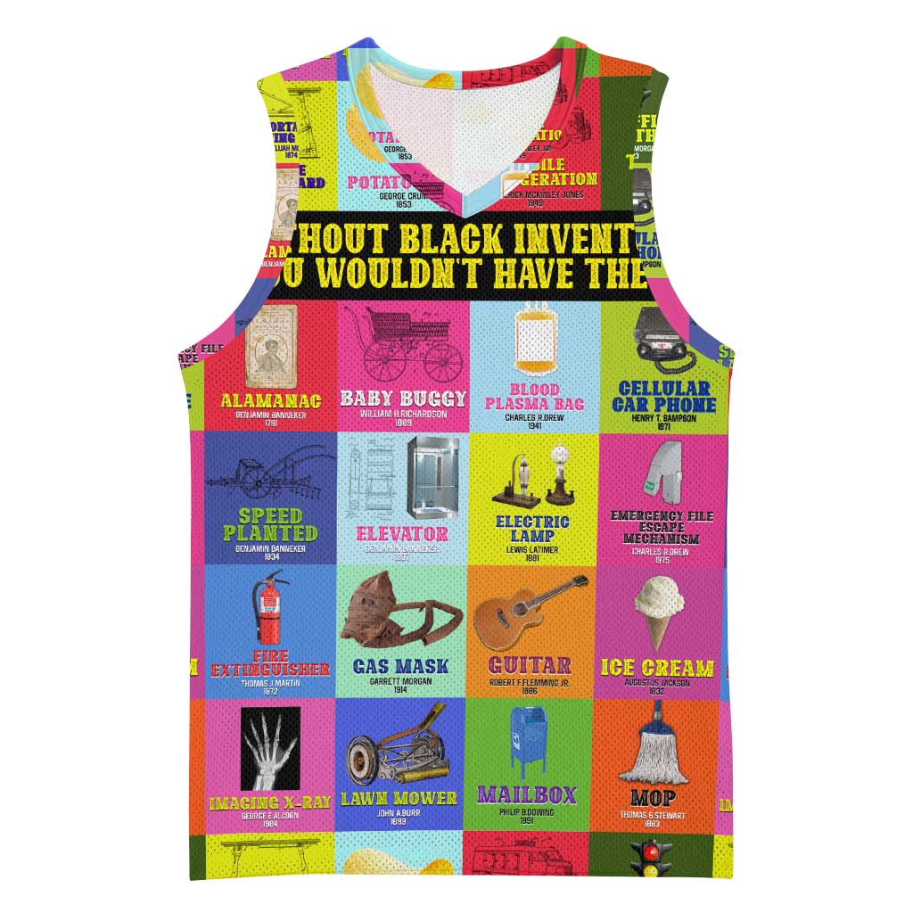 Black Inventions Basketball Jersey African-American Inventors - African Pride