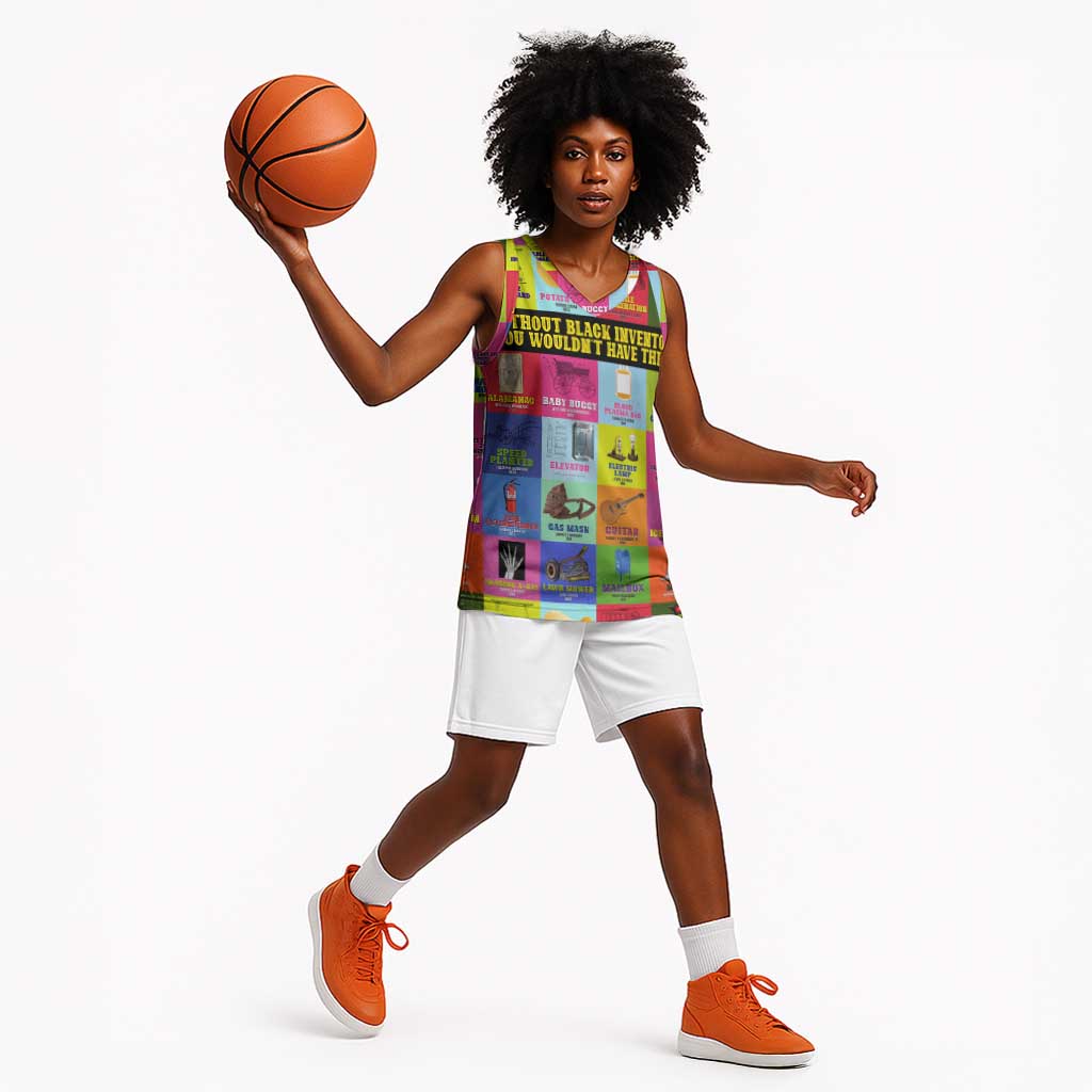 Black Inventions Basketball Jersey African-American Inventors - African Pride