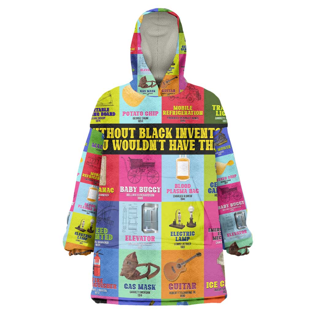 Black Inventions KId Wearable Blanket Hoodie African-American Inventors