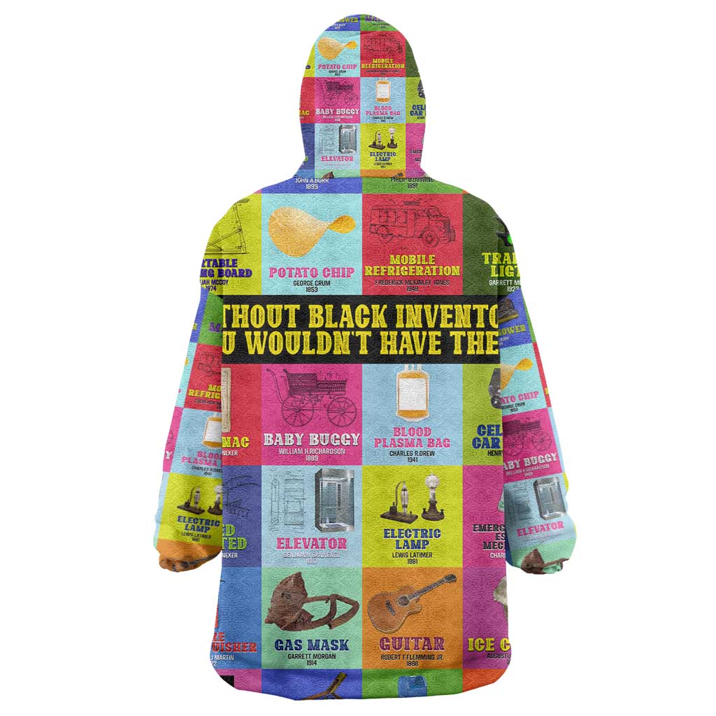 Black Inventions KId Wearable Blanket Hoodie African-American Inventors