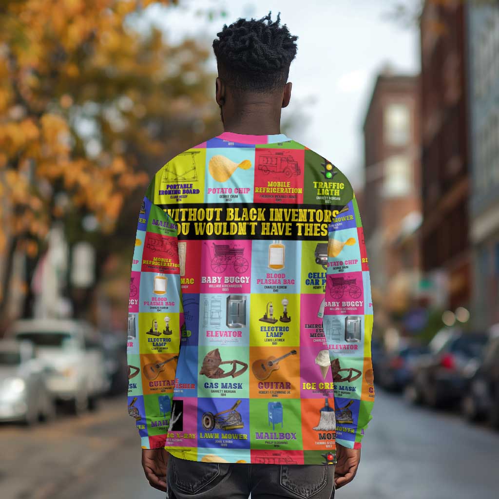 Black Inventions Long Sleeve Shirt African-American Inventors DT02