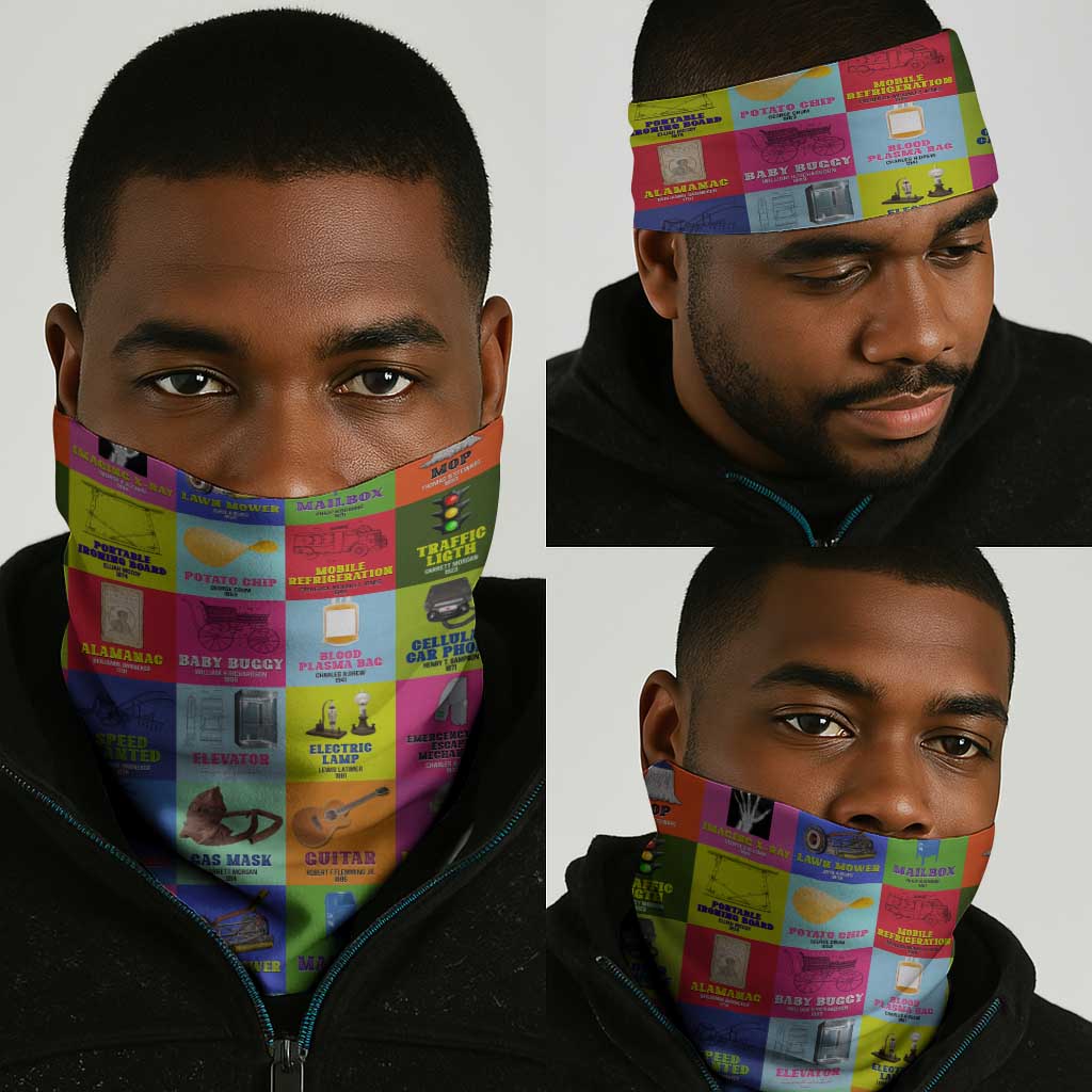 Black Inventions Neck Gaiter African-American Inventors - African Pride