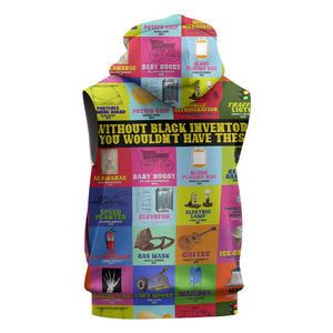 Black Inventions Sleeveless Zip Hoodie African-American Inventors - African Pride