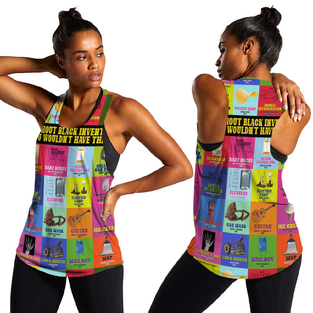 Black Inventions Women Racerback Tank African-American Inventors