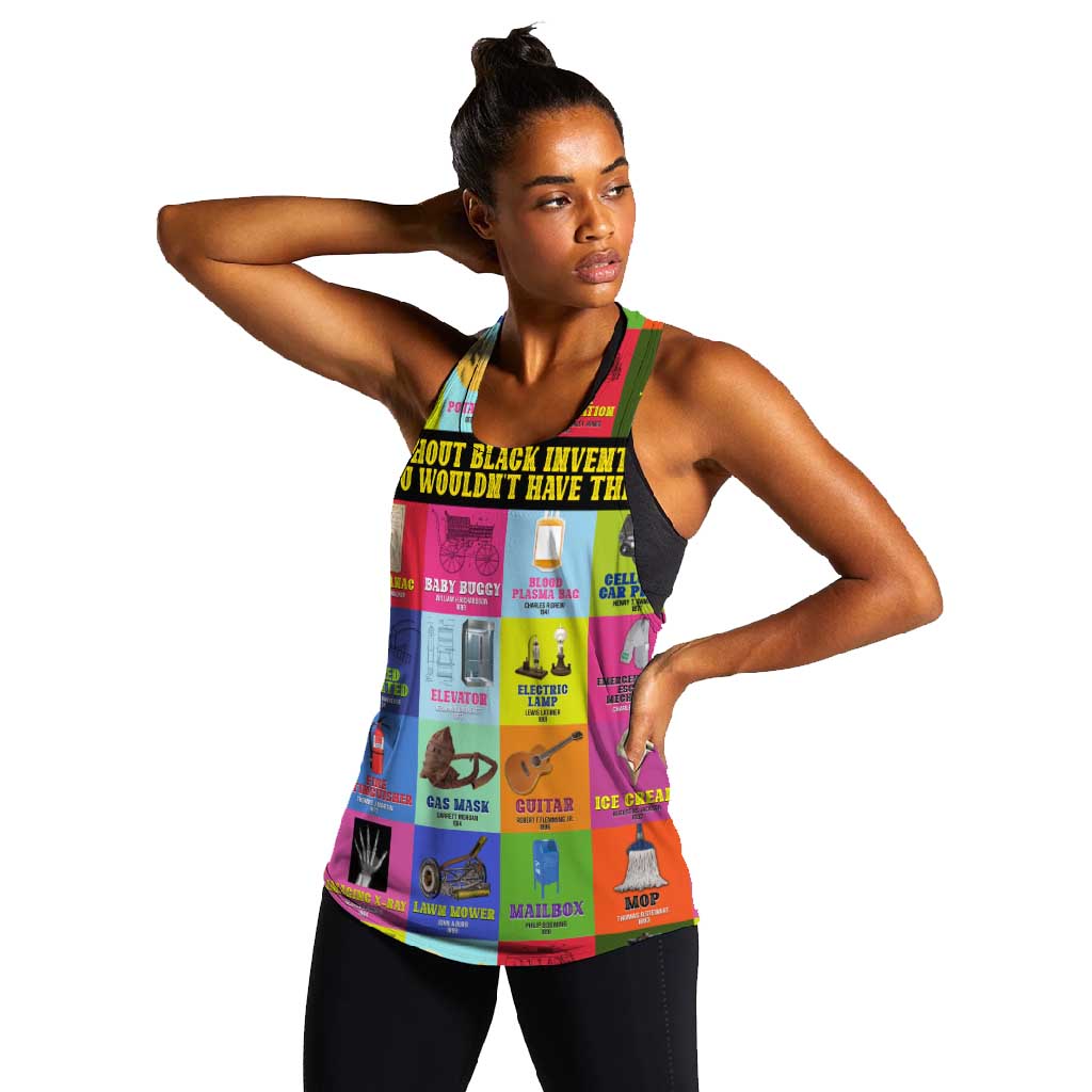 Black Inventions Women Racerback Tank African-American Inventors