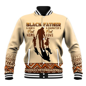 Black Father Baseball Jacket African Father with Son and Daughter DT02