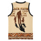 Black Father Basketball Jersey African Father with Son and Daughter DT02