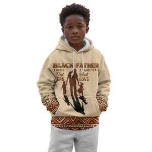 Black Father Kid Hoodie African Father with Son and Daughter