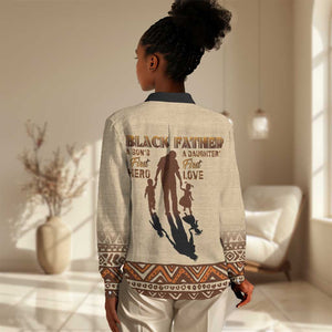 Black Father Women Casual Shirt African Father with Son and Daughter DT02