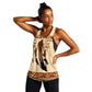 Black Father Women Racerback Tank African Father with Son and Daughter