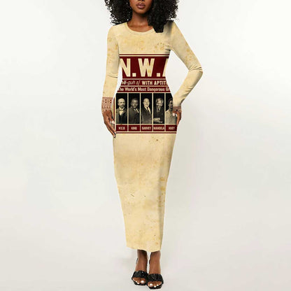 The World's Most Dangerous Group Long Sleeve Bodycon Dress DT02