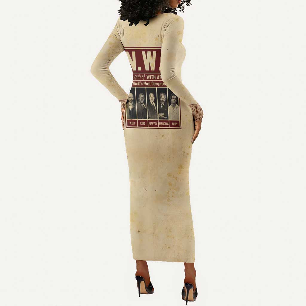 The World's Most Dangerous Group Long Sleeve Bodycon Dress DT02