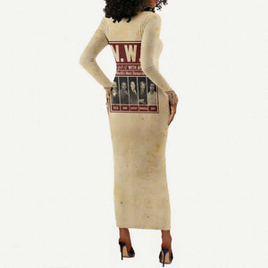 The World's Most Dangerous Group Long Sleeve Bodycon Dress DT02