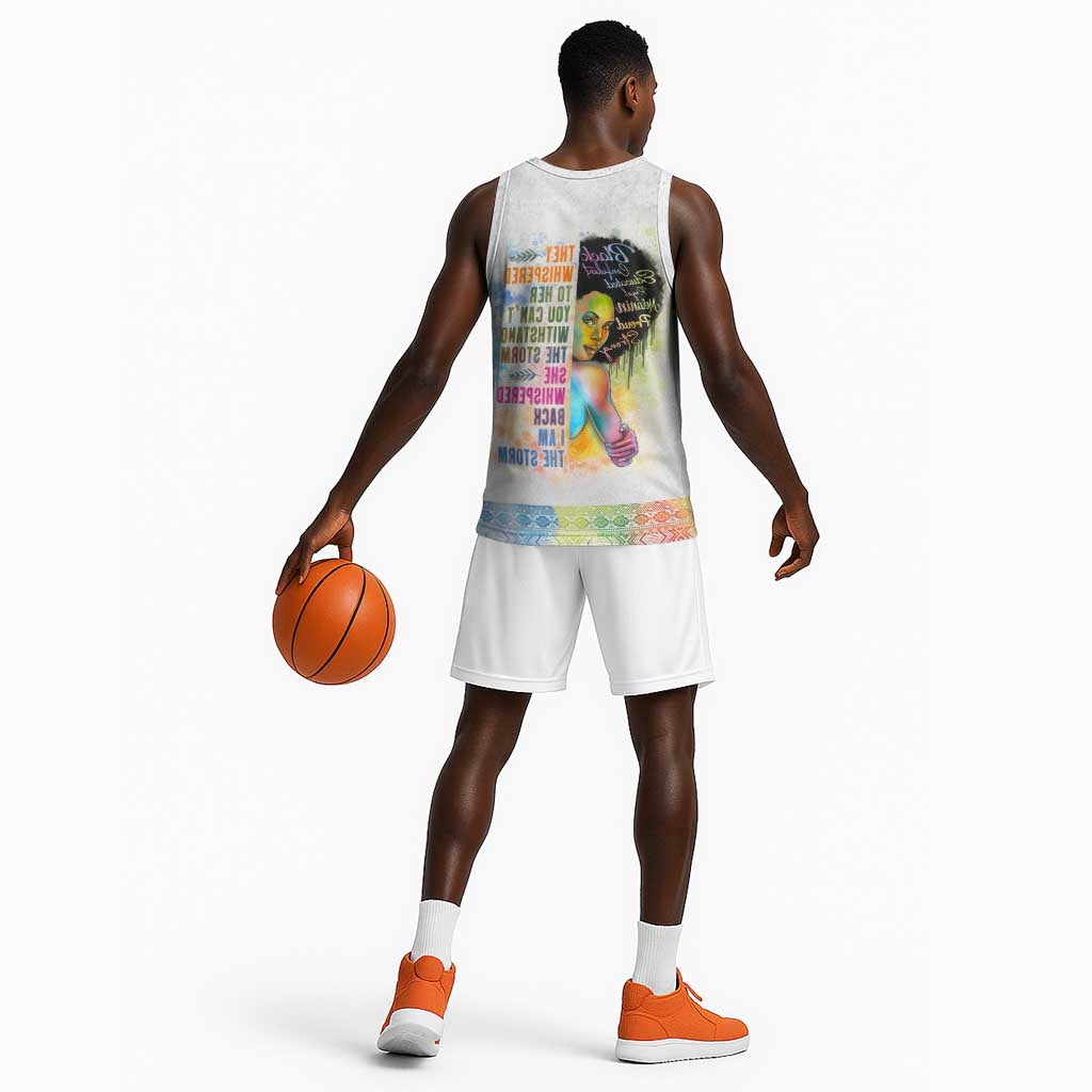 Black Girl I Am The Storm Basketball Jersey African American Women - African Pride