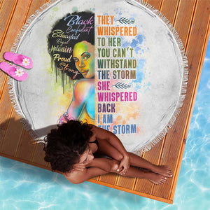 Black Girl I Am The Storm Beach Blanket African American Women