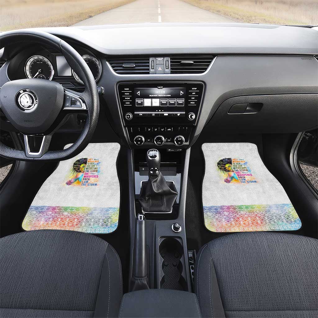 Black Girl I Am The Storm Car Mats African American Women