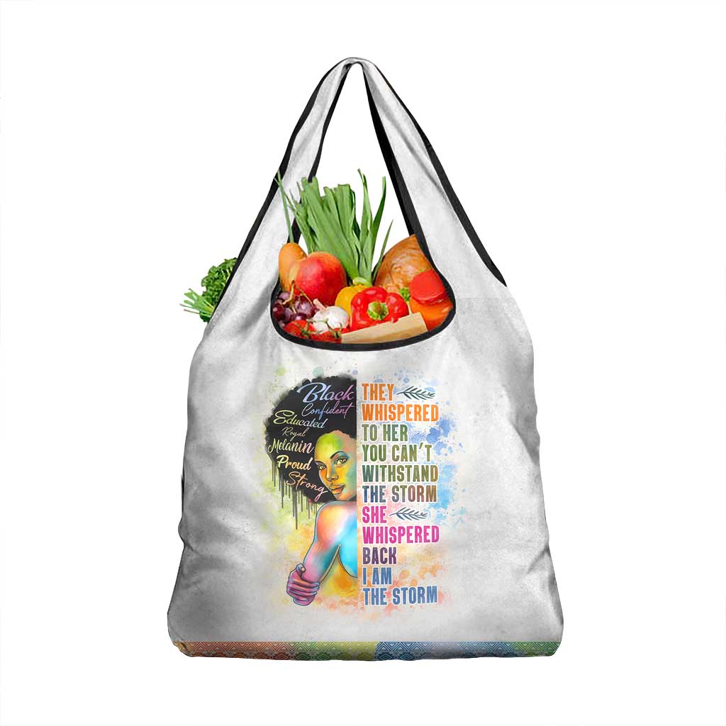 Black Girl I Am The Storm Grocery Bag African American Women