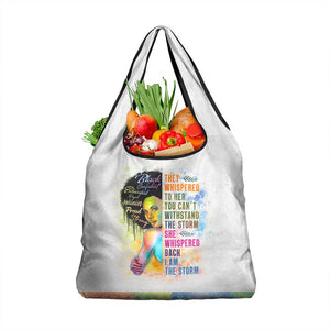Black Girl I Am The Storm Grocery Bag African American Women