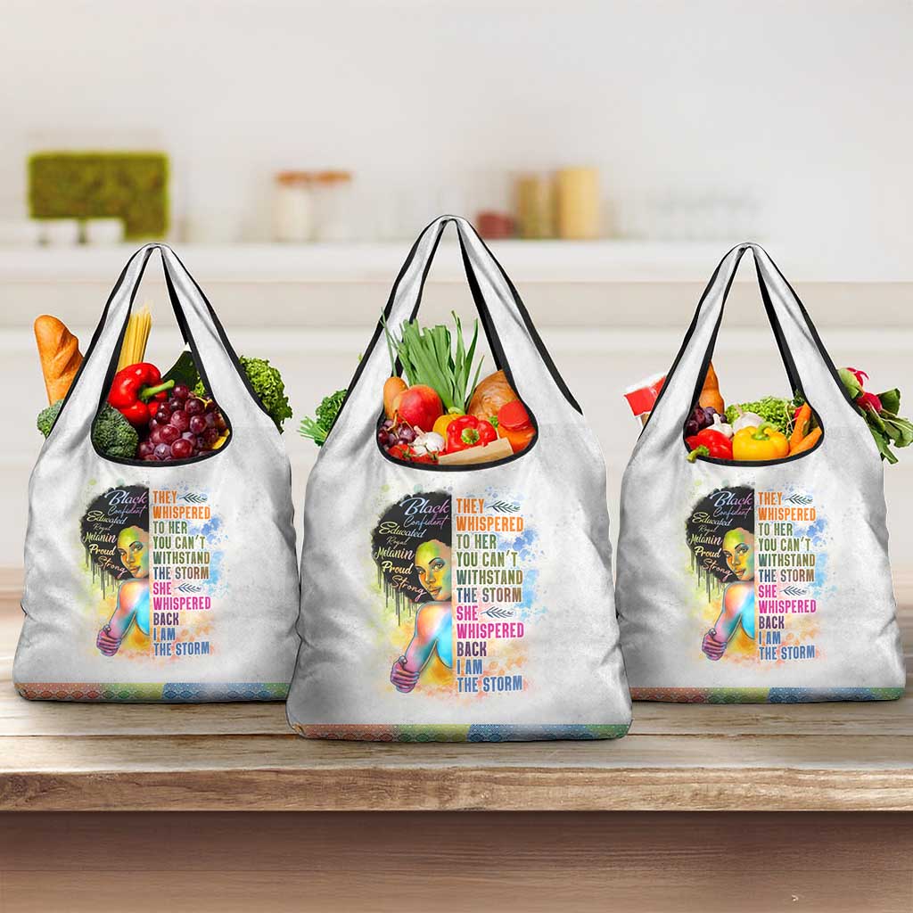 Black Girl I Am The Storm Grocery Bag African American Women