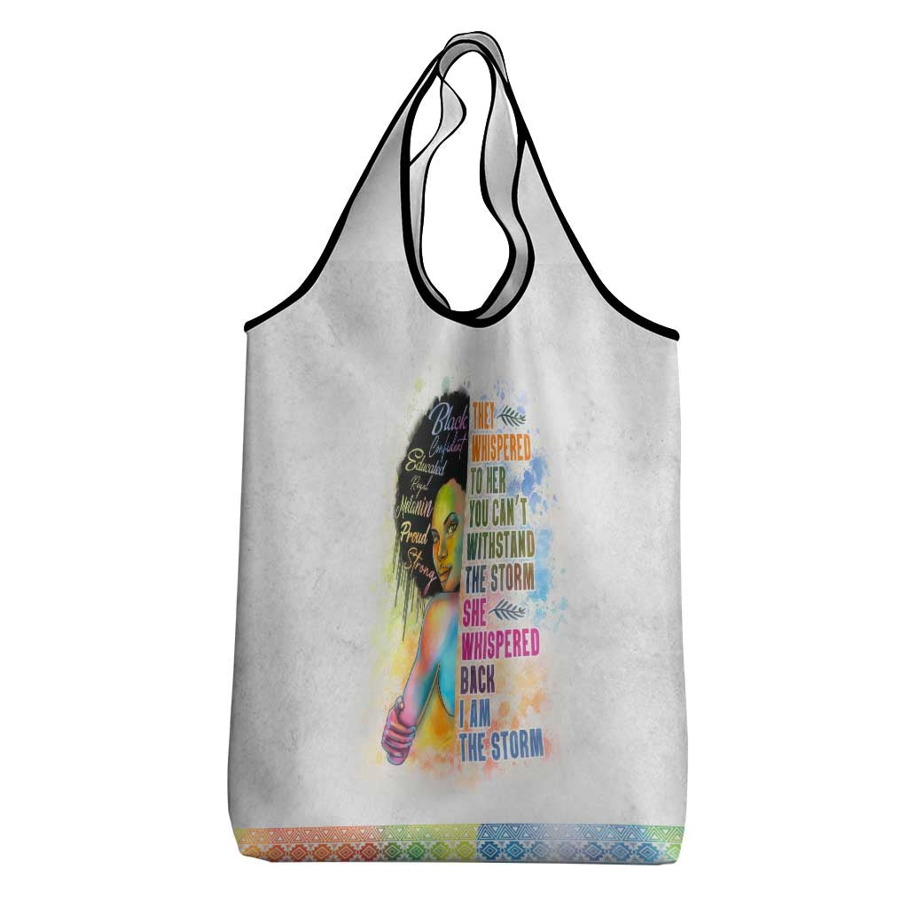 Black Girl I Am The Storm Grocery Bag African American Women